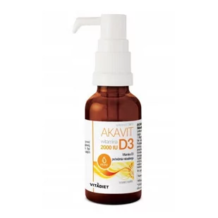 VITADIET Vitadiet Akavit  Witamina D3 2000 IU 29,4 ml VD6524 - Suplementy naturalne - miniaturka - grafika 1