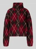 Bluzy damskie - Bluza rozpinana o kroju oversized z futerka model ‘ELINE LIFE’ - miniaturka - grafika 1