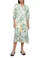 Sukienki - TOM TAILOR Damski sukienka 1035234, 31758 - Brown Abstract Leaf Design, 40 - miniaturka - grafika 1