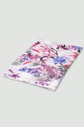 Apaszki i szaliki damskie - Apaszka w kwiaty, różowo-biała - Greenpoint - miniaturka - grafika 1