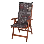 Poduszki ogrodowe - Ciemnoszara ogrodowa poduszka do siedzenia 50x120 cm Bristol – Sun Garden - miniaturka - grafika 1