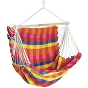 Fotele ogrodowe wiszące - Spokey Bench Deluxe 835366 kratka Hamak dwuosobowy 140x200 cm - miniaturka - grafika 1