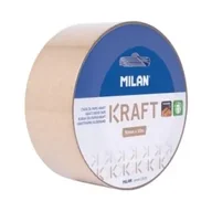 Taśmy klejące - Taśma pakowa papierowa kraft 50mm x 66m MILAN - miniaturka - grafika 1