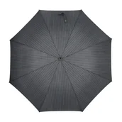 Parasole - Parasol męski Doppler Fiber Stockholm półautomatyczny długi szary w kratkę - miniaturka - grafika 1