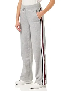 Tommy Hilfiger Damskie spodnie dresowe Brush Terry Glb Str Swtpants, Jasnoszary Htr, XS - Spodnie damskie - miniaturka - grafika 1