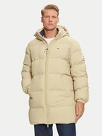 Kurtki męskie - Tommy Jeans Kurtka puchowa Essential DM0DM20466 Beżowy Regular Fit - miniaturka - grafika 1