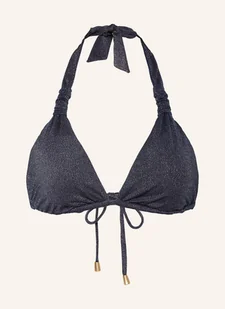 Seafolly Góra Od Bikini Trójkątnego Poolside Z Błyszczącą Przędzą blau - Stroje kąpielowe - miniaturka - grafika 1