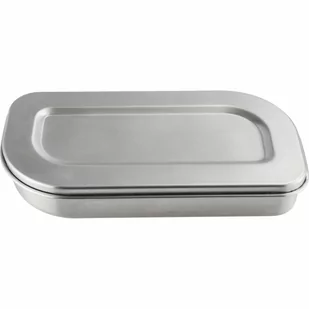 Pojemnik na lunch lub przekąski, stal nierdzewna, 0,6 l, 20,5 x 10,5 x 5 cm kod: LU-00240937 + Sprawdź na SuperWnetrze.pl - Lunch boxy - miniaturka - grafika 1