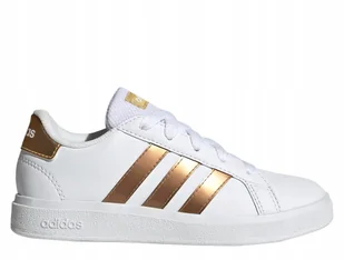 Buty młodzieżowe adidas Grand Court białe GY2578 36 2/3 - Buty sportowe męskie - miniaturka - grafika 1