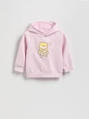Bluzy dla dziewczynek - Reserved - Bluza z nadrukiem - pastelowy róż - miniaturka - grafika 1
