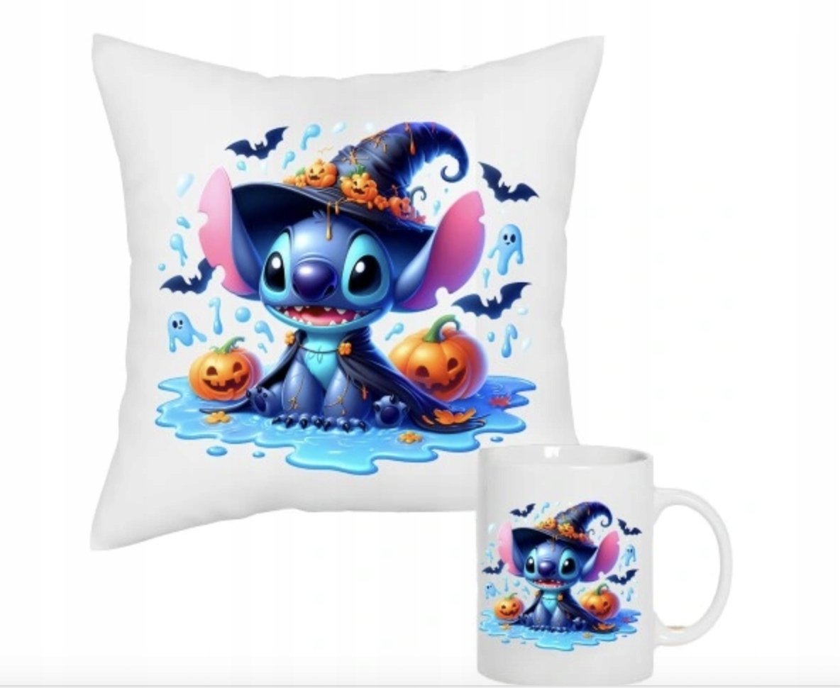 ZESTAW PODUSZKA + KUBEK Prezent STICH STITCH STICZ + IMIĘ 6
