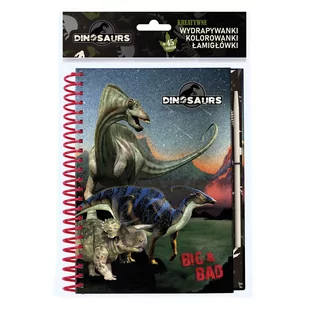 notes kreatywny z wydrapywankami dinozaur 17 - Zabawki kreatywne - miniaturka - grafika 1