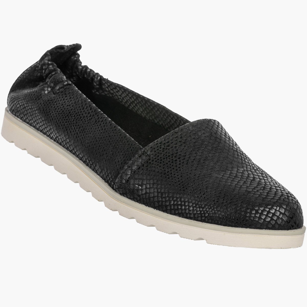 Baleriny Damskie Ekoskóra Buty Wsuwane Półbuty Casual Lekkie Czarne Jezzi 39