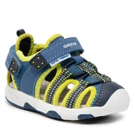 Sandały damskie - Geox Sandały B S.Multy B.B 920FB 05014 C4378 M Lt Blue/Lime - miniaturka - grafika 1
