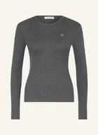 Koszulki i topy damskie - Lacoste Koszulka Z Długim Rękawem grau - LACOSTE - miniaturka - grafika 1