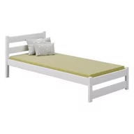 Łóżka dla dzieci i młodzieży - Łóżko drewniane białe ZEFIR 200x90 - miniaturka - grafika 1