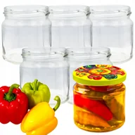 Pojemniki kuchenne - SŁOIK Z ZAKRĘTKĄ 235ml SŁOICZEK NA PRZETWORY DŻEM POWIDŁA MIÓD + NAKRĘTKI - miniaturka - grafika 1