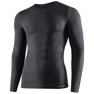 Koszulki męskie - BRUBECK LS11600 męska koszulka z długim rękawem | oddychająca | termiczna | sporty zimowe | na zewnątrz | górna część | podkoszulek funkcyjny | 41% wełna z merynosów | LS11600 - grafika 1