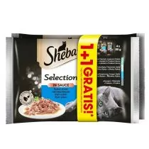 Sheba Selection Smaki rybne sos - saszetki 4+4 gratis 8x85g - Mokra karma dla kotów - miniaturka - grafika 1