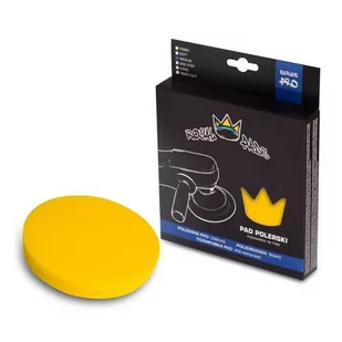 Royal Pads Pro Medium średnio twarda gąbka polerska - żółta 80mm - Kosmetyki samochodowe - miniaturka - grafika 1