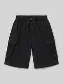 Spodnie i spodenki dla chłopców - Bermudy o luźnym kroju z kieszeniami cargo - miniaturka - grafika 1