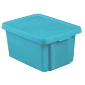 Kosze na śmieci - Curver Pojemnik z pokrywką Essentials, turkusowy, 16 l - miniaturka - grafika 1