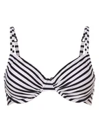 Stroje kąpielowe - Venice Beach Damska góra od bikini Kobiety niebieski|biały w paski, 42D - miniaturka - grafika 1