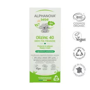 Alphanova BEBE Bebe, BIO, Krem przeciw odparzeniom, 50 g - Kremy dla dzieci - miniaturka - grafika 1
