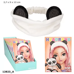 Opaska Kosmetyczna Z Uszkami Top Model  Beauty Me 12823A - Ozdoby do włosów - miniaturka - grafika 1