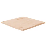 Blaty meblowe i parapety okienne - Kwadratowy blat do stolika, 60x60x2,5 cm, surowe drewno dębowe - miniaturka - grafika 1