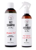 Szampony i odżywki dla psów - PET Shampoo Argan Oil_Szampon Arganowy 250ml Hypoallergenic + PETS ANTI INSECT - skuteczna ochrona przeciw kleszczom, pchłom oraz innym owadom 250ml - miniaturka - grafika 1