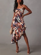 Sukienki - LA Angels Sukienka w kolorze kremowo-granatowym - miniaturka - grafika 1