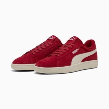 Sneakersy Smash 3.0 PUMA Dark Crimson Warm White Red