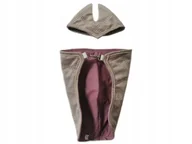 Maskotki i pluszaki - ZESTAW DLA HOBBY HORSE A4: DERKA I NAUSZNIKI - PUDROWY, ECRU LAMÓWKA - miniaturka - grafika 1