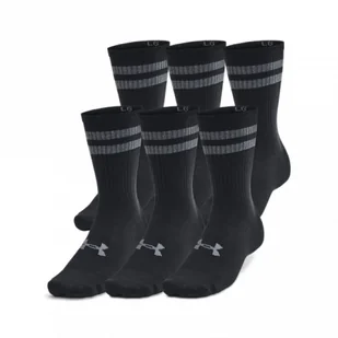 Skarpetki treningowe uniseks (6-pack) Under Armour UA Essential 6pk Crew - czarne - Skarpetki męskie - miniaturka - grafika 1