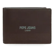 Portfele - Pepe Jeans Głęboki Poziomy Portfel z Portfelem Brązowy 11x8x1 cm Skóra by Joumma Bags, Brązowy brązowy, Talla única, Poziomy portfel z portfelem - miniaturka - grafika 1