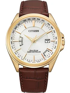 Zegarek Citizen Męski analogowy zegarek na rękę Eco-Drive, biały, pasek - Zegarki męskie - miniaturka - grafika 1