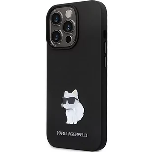 Karl Lagerfeld KLHCP13LSMHCNPK iPhone 13 Pro / 13 6.1" czarny/black hardcase Silicone C Metal Pin - Etui i futerały do telefonów - miniaturka - grafika 2