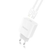 Ładowarki do telefonów - Dudao Dudao Ładowarka EU USB-C +kabel lightning 18W A8EU dudao_20191206150344 - miniaturka - grafika 1