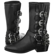 Botki damskie - Kowbojki Czarne 55293-51 (WO249-a) Wojas - miniaturka - grafika 1