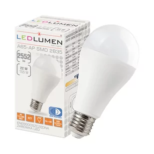 Żarówka LED A65-AP E27 22W 2552lm 42x2835 LED CCD biała neutralna - Żarówki LED - miniaturka - grafika 1