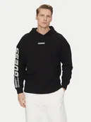 Bluzy męskie - Guess Bluza Z4BQ03 KAIJ1 Czarny Regular Fit - miniaturka - grafika 1