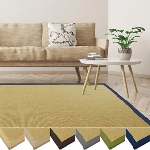 Dywan sizalowy Amazonas nature różne obramowania: dżinsy 80 x 150 cm - Dywany - miniaturka - grafika 1