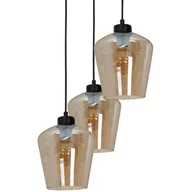 Lampy sufitowe - Milagro Lampa wisząca SANTIAGO AMBER 3xE27 MLP6613 - miniaturka - grafika 1