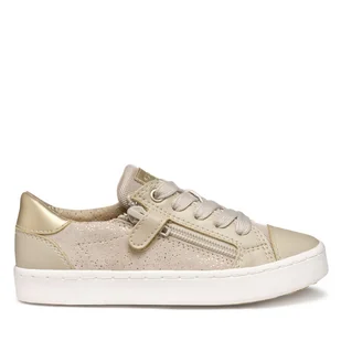 Sneakersy Geox J Kilwi J45D5A 007BC C0262 S Beżowy - Buty dla dziewczynek - miniaturka - grafika 1