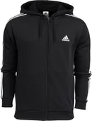 Bluzy męskie - Adidas Bluza męska adidas Essentials Fleece 3-Stripes Full-Zip czarna IB4029 S - miniaturka - grafika 1