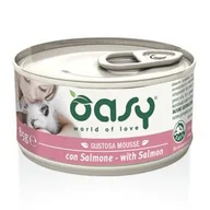 Mokra karma dla kotów - OASY Mousse Z Łososiem - mokra karma dla kota - puszka 85g - miniaturka - grafika 1
