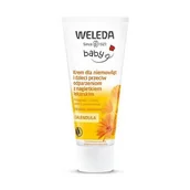 Balsamy i oliwki dla dzieci - WELEDA Baby Calendula Bezzapachowy krem dla niemowląt i dzieci przeciw odparzeniom z nagietkiem lekarskim, 75ml - miniaturka - grafika 1