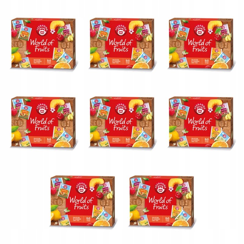 Kolekcja herbatek owocowych World of Fruits 6 x 5 torebek 66,25g X8