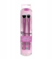 Pędzle do makijażu - Real Techniques, Eye Shade + Blend, pędzle do makijażu oczu, 2 szt. - miniaturka - grafika 1